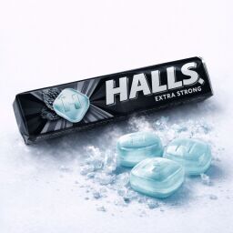 Halls bonbóny EXTRA STRONG mentol a eukalyptus 33,5g 